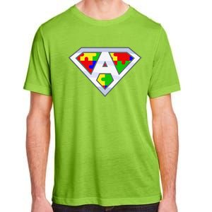 Autism Awareness Day Superhero Adult ChromaSoft Performance T-Shirt