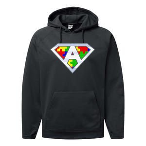 Autism Awareness Day Superhero Performance Fleece Hoodie