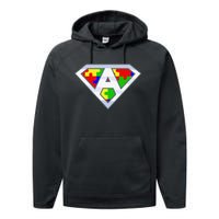 Autism Awareness Day Superhero Performance Fleece Hoodie