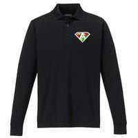 Autism Awareness Day Superhero Performance Long Sleeve Polo