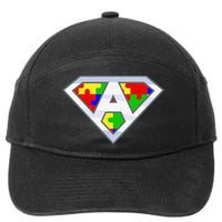 Autism Awareness Day Superhero 7-Panel Snapback Hat