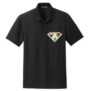 Autism Awareness Day Superhero Dry Zone Grid Polo