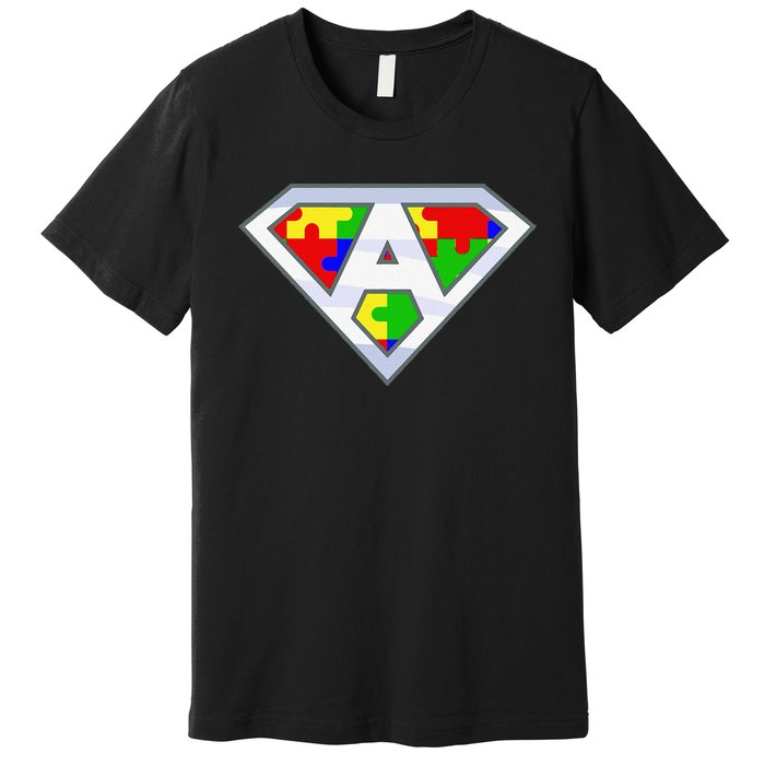 Autism Awareness Day Superhero Premium T-Shirt