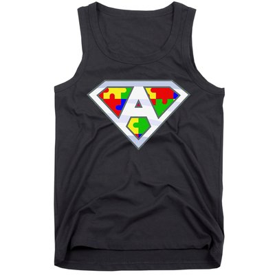 Autism Awareness Day Superhero Tank Top