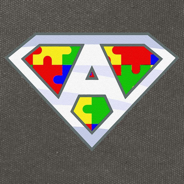 Autism Awareness Day Superhero Cotton Canvas Backpack