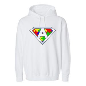 Autism Awareness Day Superhero Garment-Dyed Fleece Hoodie