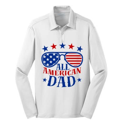 All American Dad Silk Touch Performance Long Sleeve Polo