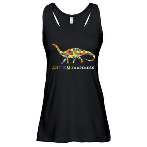 Autism Awareness Days Dinosaur Puzzle Gift Tee Ladies Essential Flowy Tank