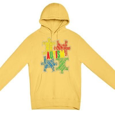 Autism Awareness Design Supporting Spread Kindness Premium Pullover Hoodie