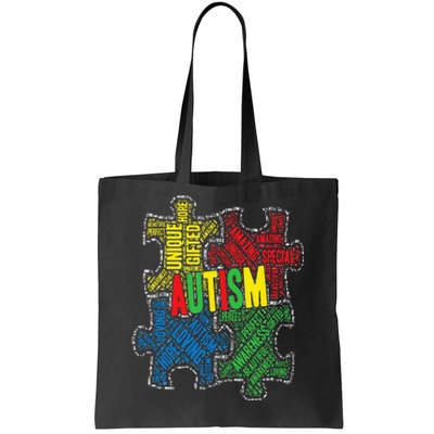 Autism Awareness Design Supporting Spread Kindness Tote Bag