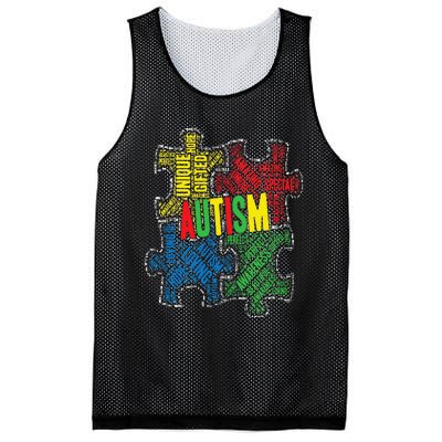 Autism Awareness Design Supporting Spread Kindness Mesh Reversible Basketball Jersey Tank