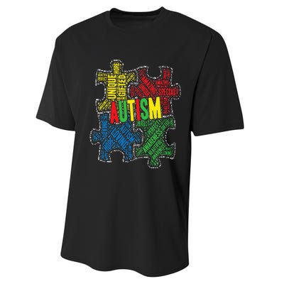 Autism Awareness Design Supporting Spread Kindness Performance Sprint T-Shirt