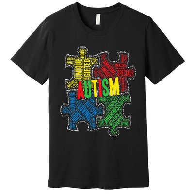 Autism Awareness Design Supporting Spread Kindness Premium T-Shirt