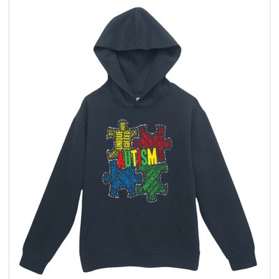 Autism Awareness Design Supporting Spread Kindness Urban Pullover Hoodie