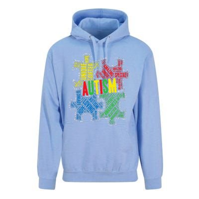 Autism Awareness Design Supporting Spread Kindness Unisex Surf Hoodie