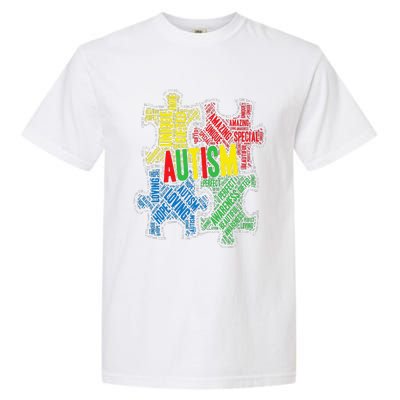 Autism Awareness Design Supporting Spread Kindness Garment-Dyed Heavyweight T-Shirt