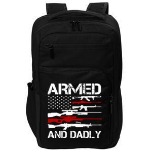 Armed And Dadly Military Dad Gift Impact Tech Backpack