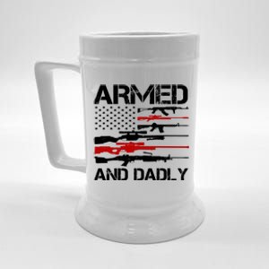 Armed And Dadly Military Dad Gift Beer Stein