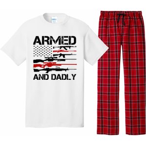 Armed And Dadly Military Dad Gift Pajama Set