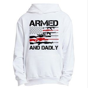 Armed And Dadly Military Dad Gift Urban Pullover Hoodie