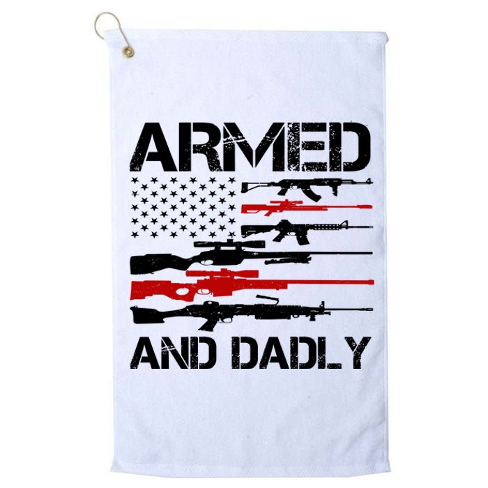 Armed And Dadly Military Dad Gift Platinum Collection Golf Towel