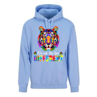 Autism Awareness Day ItS Ok To Be Different Colorful Tiger Gift Unisex Surf Hoodie