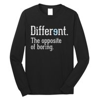 Autism Awareness Different Definition Autistic Gift Bo Long Sleeve Shirt