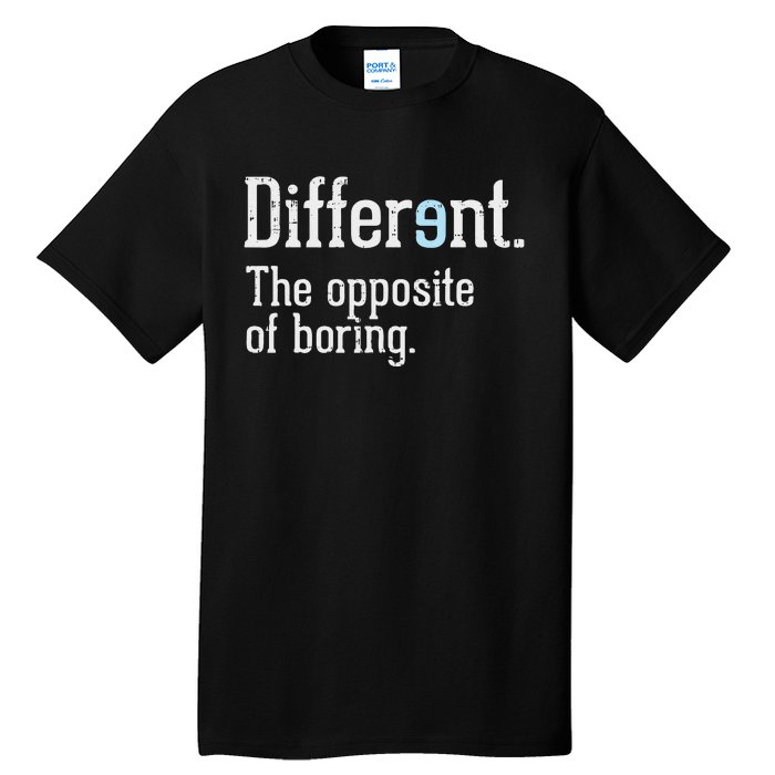 Autism Awareness Different Definition Autistic Gift Bo Tall T-Shirt