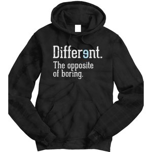 Autism Awareness Different Definition Autistic Gift Bo Tie Dye Hoodie