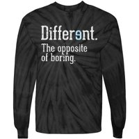 Autism Awareness Different Definition Autistic Gift Bo Tie-Dye Long Sleeve Shirt