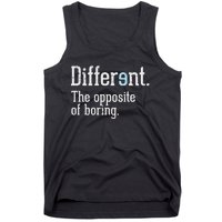 Autism Awareness Different Definition Autistic Gift Bo Tank Top