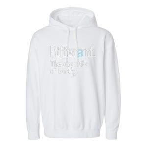 Autism Awareness Different Definition Autistic Gift Bo Garment-Dyed Fleece Hoodie