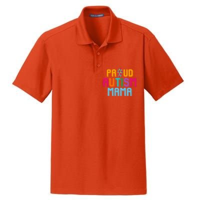 Autism Awareness Day Matching Family Proud Autism Mama Gift Dry Zone Grid Polo