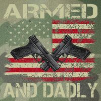 Armed And Dadly Funny Deadly Father For Father's Day Legacy Tie Dye Trucker Hat
