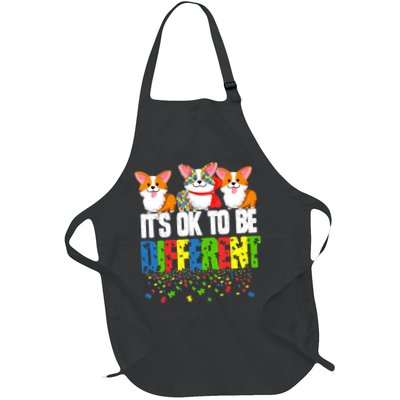 Autism Awareness Day Corgi, It's Ok To Be Different Apron