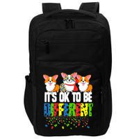 Autism Awareness Day Corgi, It's Ok To Be Different Impact Tech Backpack