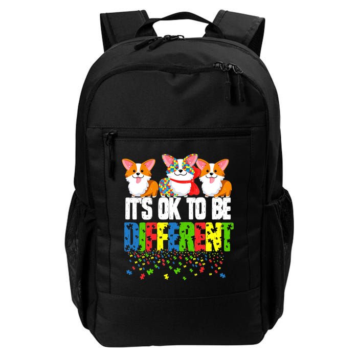 Autism Awareness Day Corgi, It's Ok To Be Different Backpack