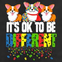 Autism Awareness Day Corgi, It's Ok To Be Different Beanie