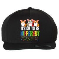 Autism Awareness Day Corgi, It's Ok To Be Different Wool Snapback Cap