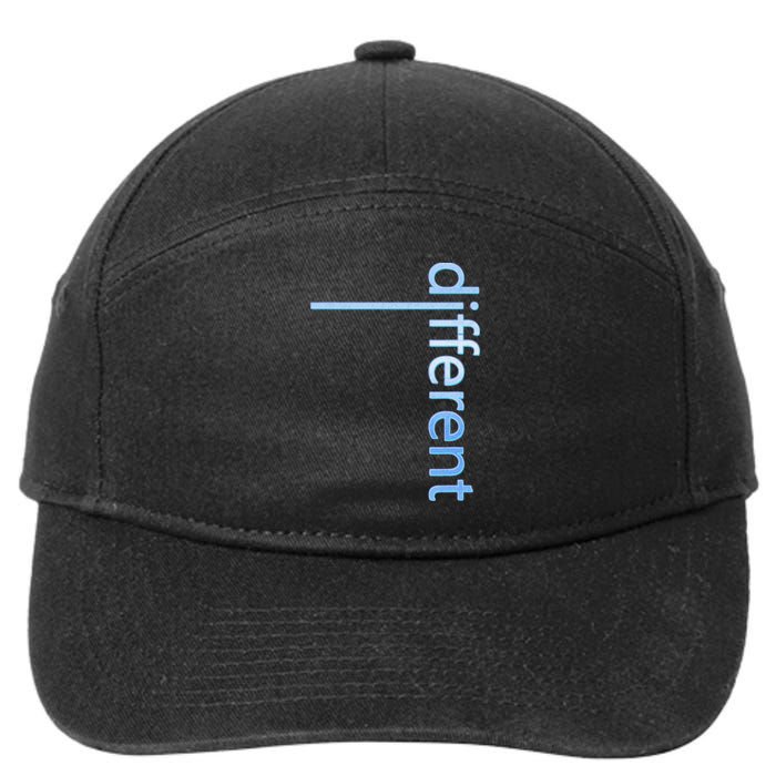 Autism Awareness Different 7-Panel Snapback Hat