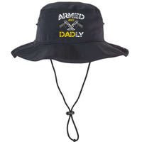 Armed And Dadly Funny Armed And Deadly Dad Fathers Day Bucket Hat