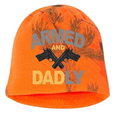 Armed And Dadly Fathers Day Gift Kati - Camo Knit Beanie