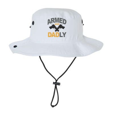 Armed And Dadly Fathers Day Gift Bucket Hat