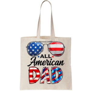 All American Dad Personalized 4th Of July American Family Tote Bag