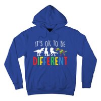 Autism Awareness Dinosaur ItS Ok To Be Different Meaningful Gift Hoodie