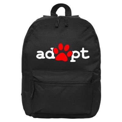 Adopt 16 in Basic Backpack