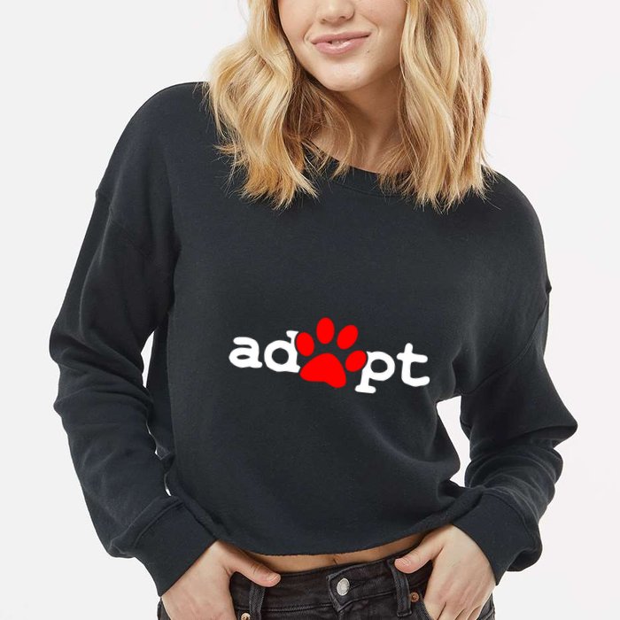 Adopt Cropped Pullover Crew