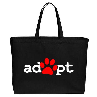 Adopt Cotton Canvas Jumbo Tote