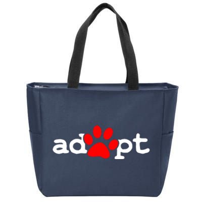 Adopt Zip Tote Bag