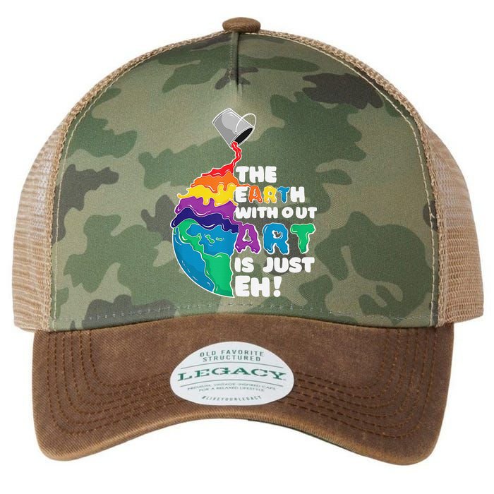 Autism Awareness Drawing The Earth Without Art Is Just Eh Legacy Tie Dye Trucker Hat